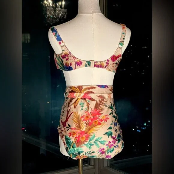 🆕 ZIMMERMANN 🧿NWOT Tropicana Balconette Bikini Top, High Cut Bottom Sz 4 US10 - Picture 11 of 16
